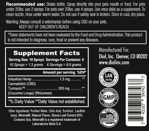 Diol for Pets: Comfort (pain relief spray)