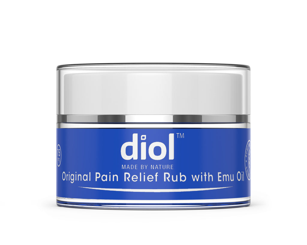 Diol Original Pain Relief Rub with Emu Oil  1oz Jar