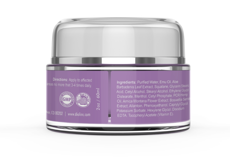 Diol Extra Strength Pain Relief Rub with Emu Oil  2oz Jar